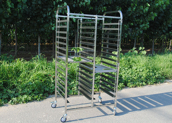 Roues de résistance de Tray Rack Trolley With Heat d'acier inoxydable de GV 1.2mm